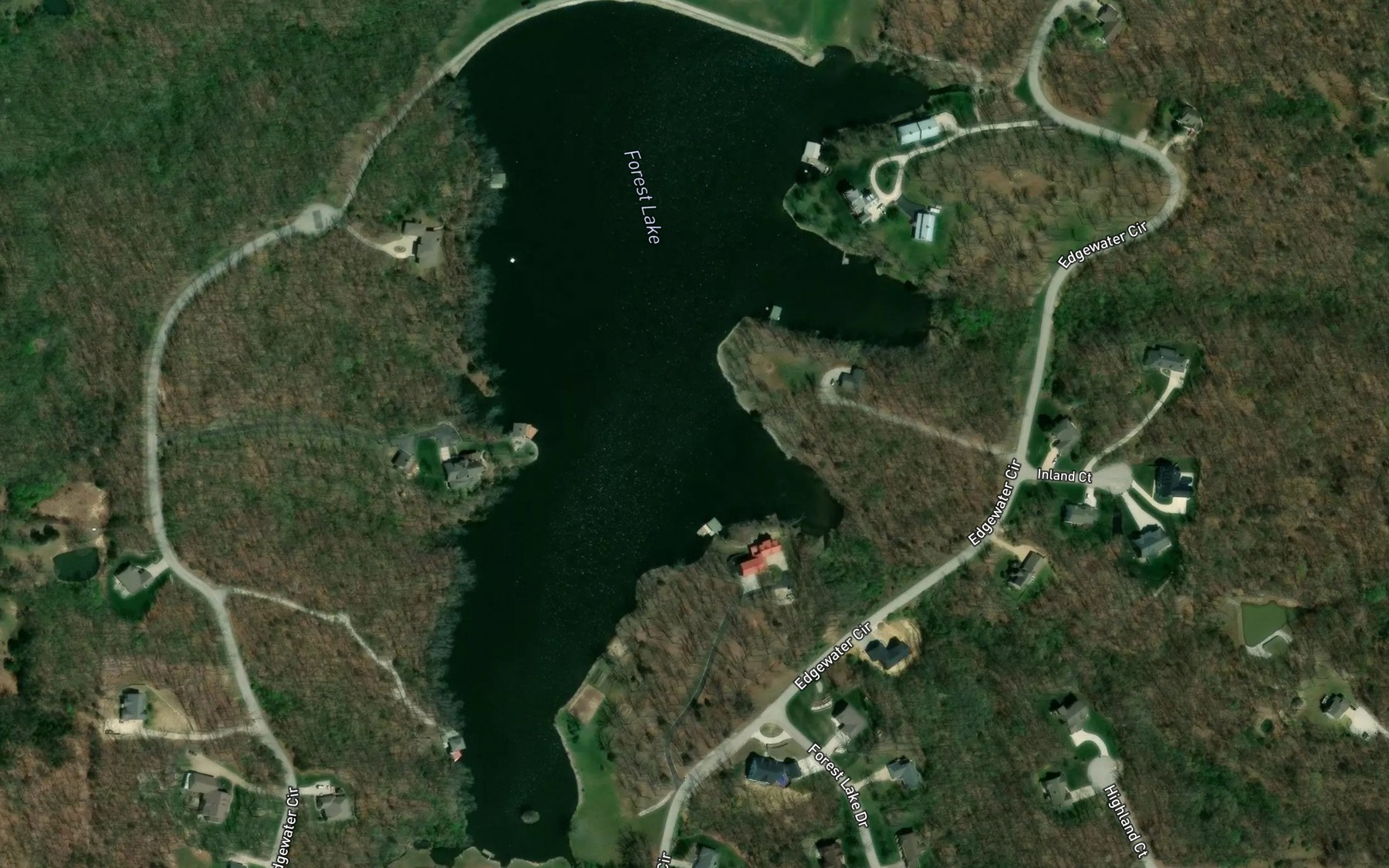 Satellite map of the Forest Lake