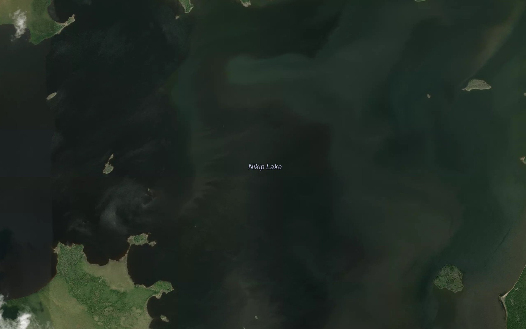 Satellite map of the Nikip Lake