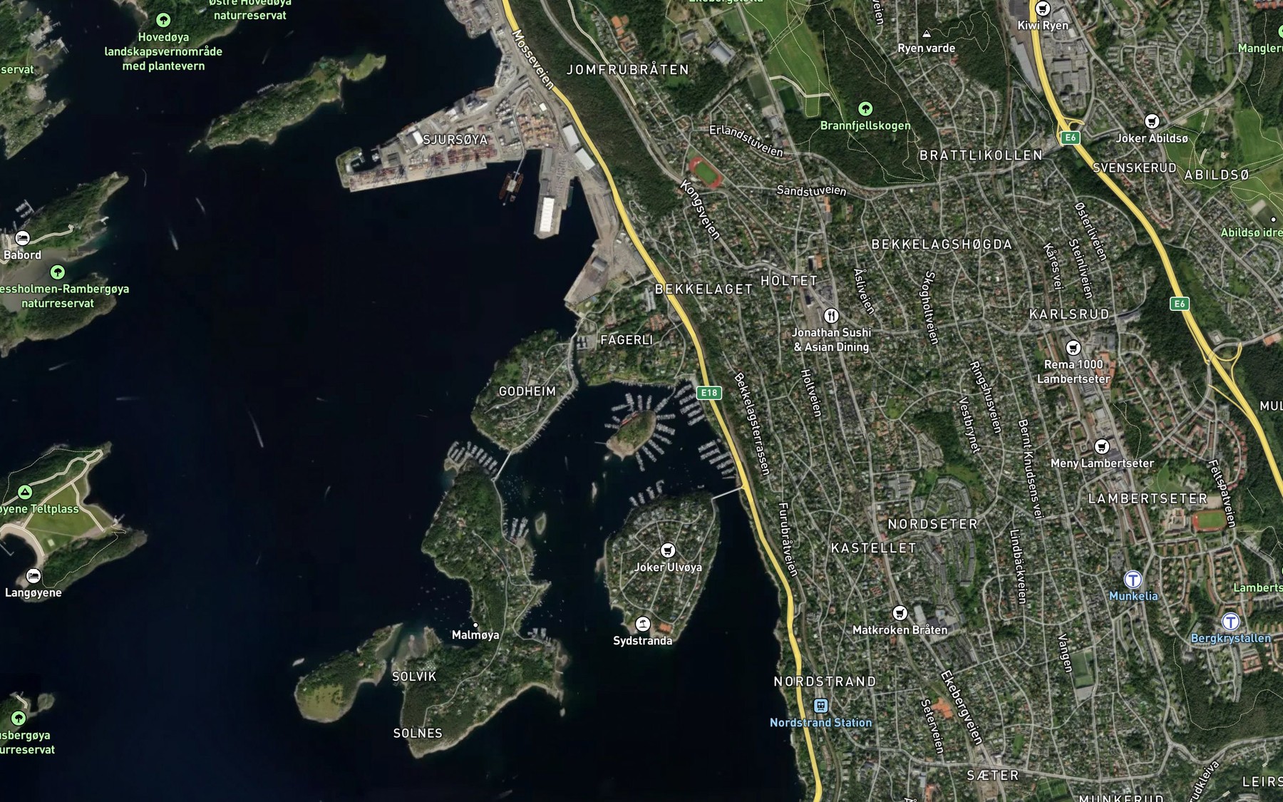 Satellite map of the Paddehavet