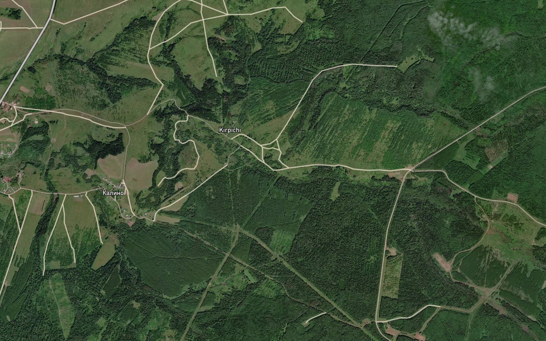Satellite map of the Kamenka