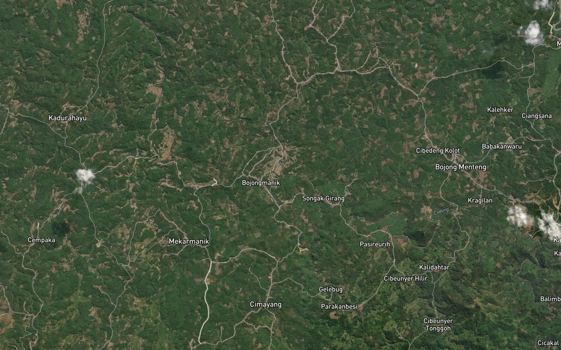 Satellite map of the Ci Biuk