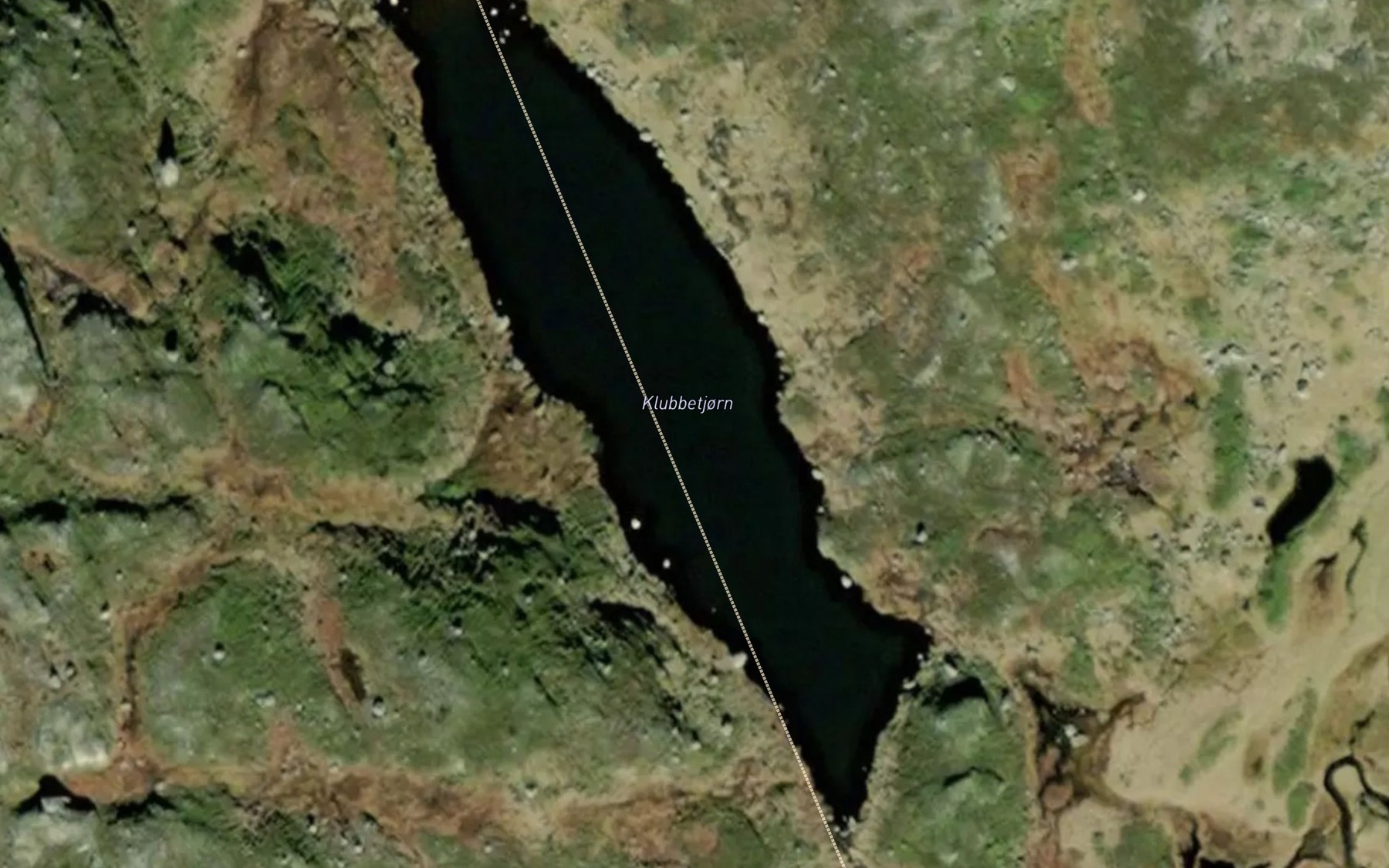 Satellite map of the Klubbetjorn
