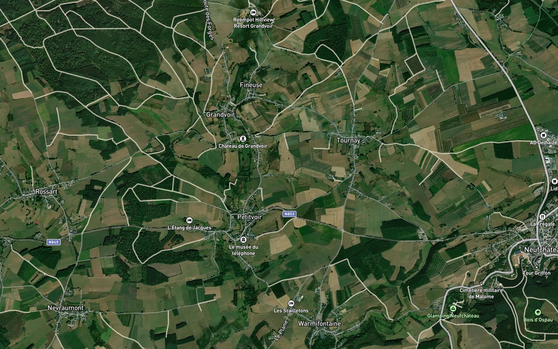 Satellite map of the La Mouline