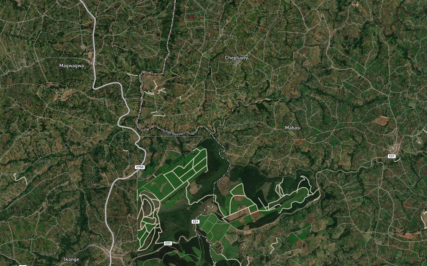 Satellite map of the Yurith