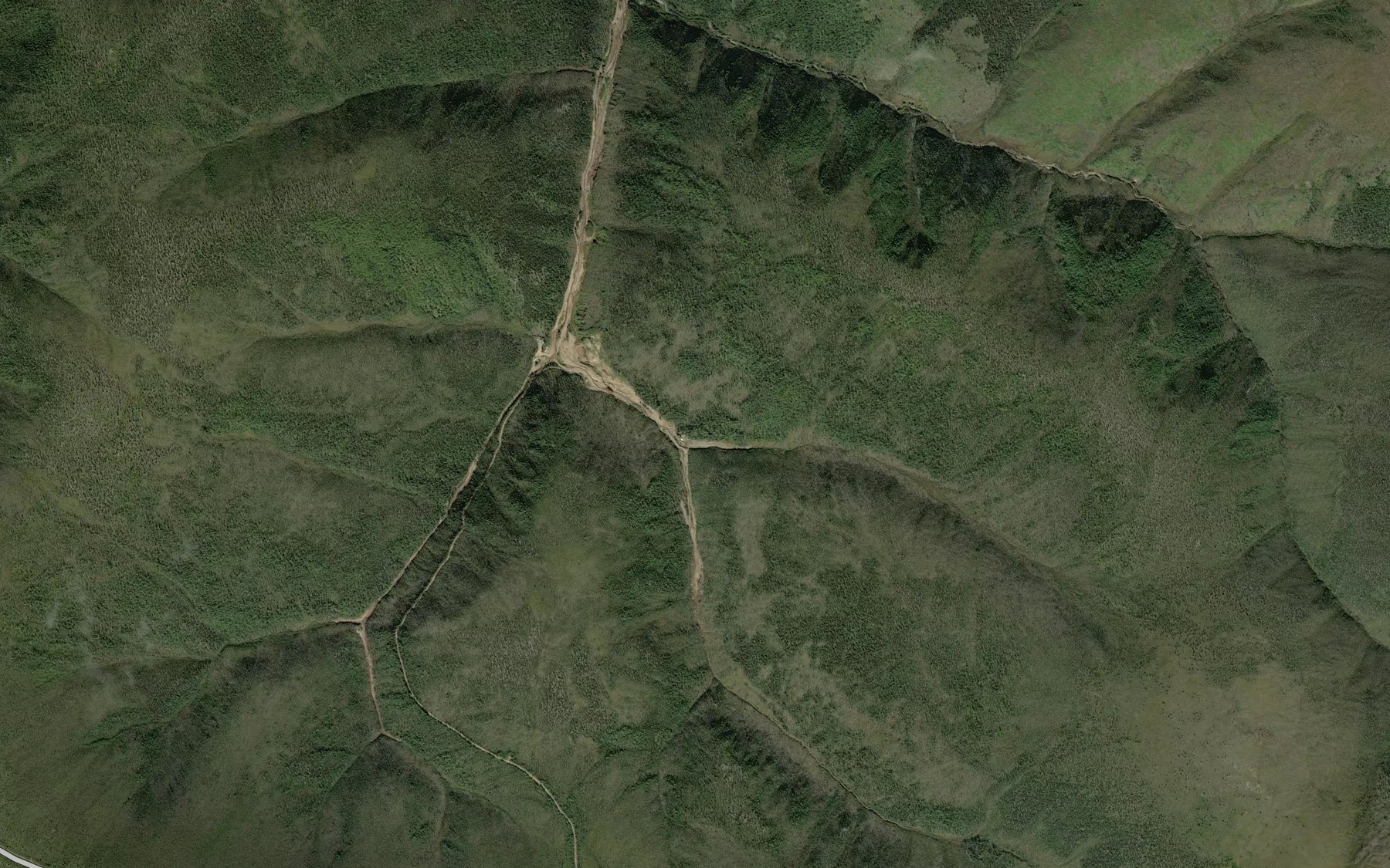 Satellite map of the Brophy Creek