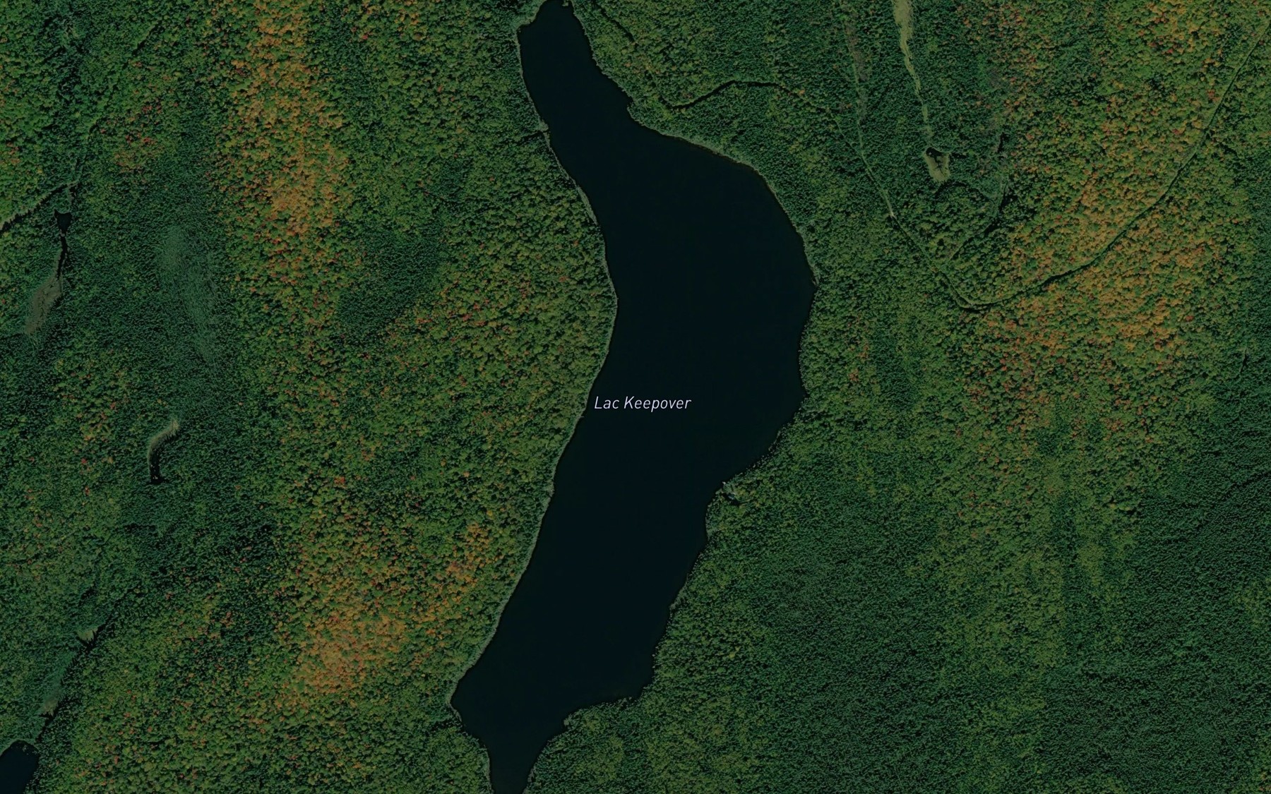 Satellite map of the Lac Keepover