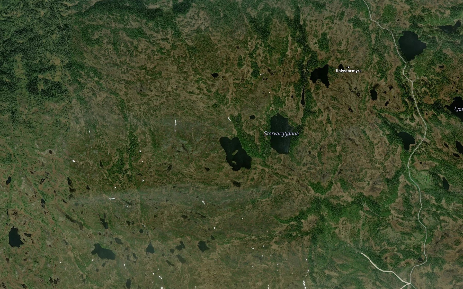 Satellite map of the Vargtjornin