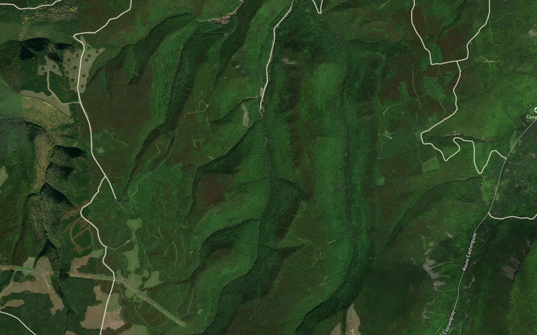 Satellite map of the Coulee des Mats