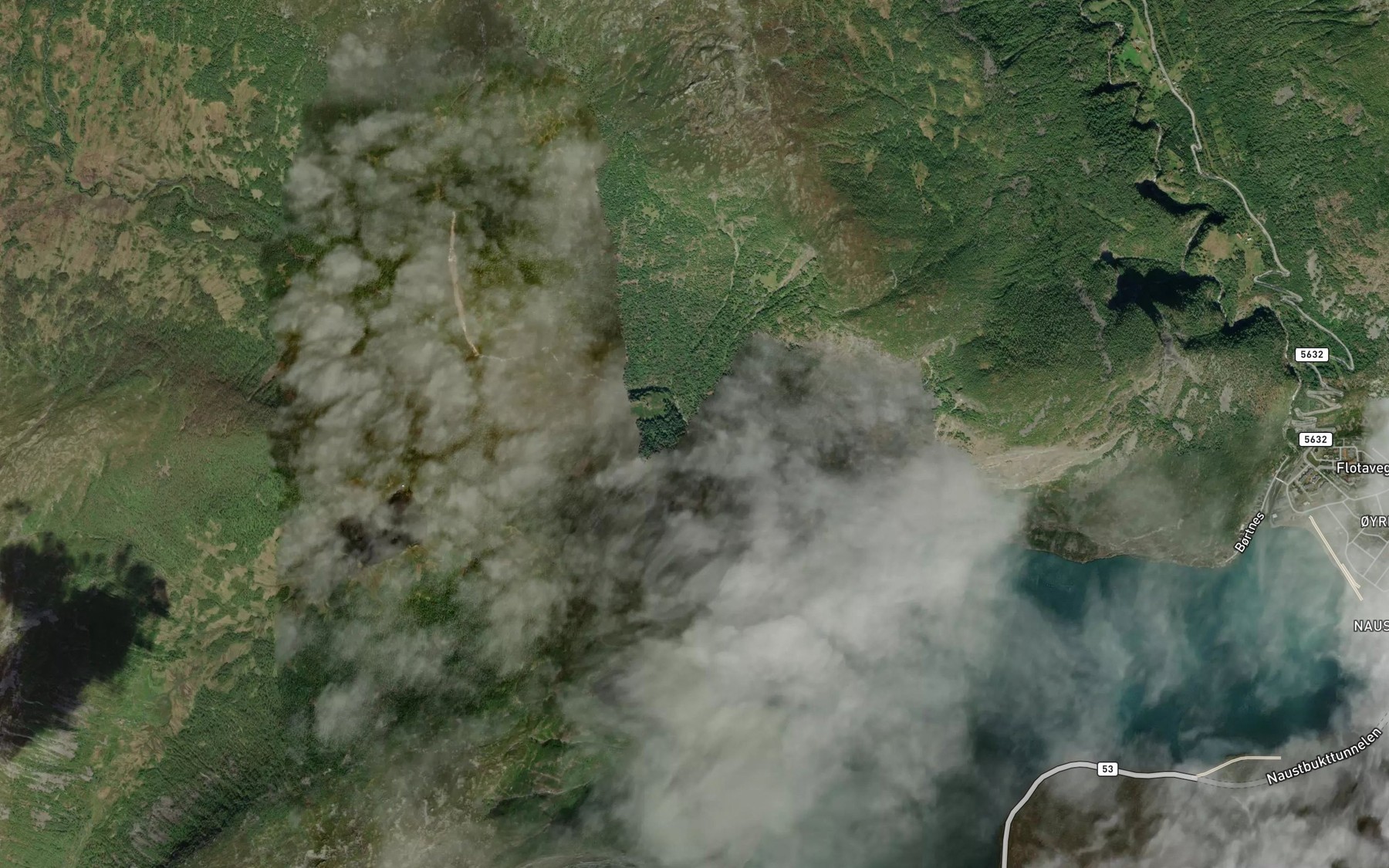 Satellite map of the Nundalselvi