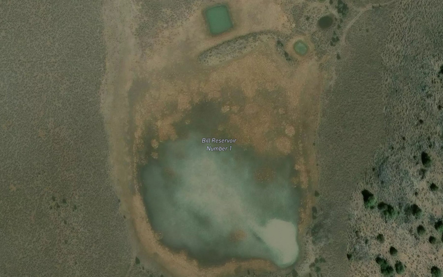 Satellite map of the Bill Reservoir Number 1