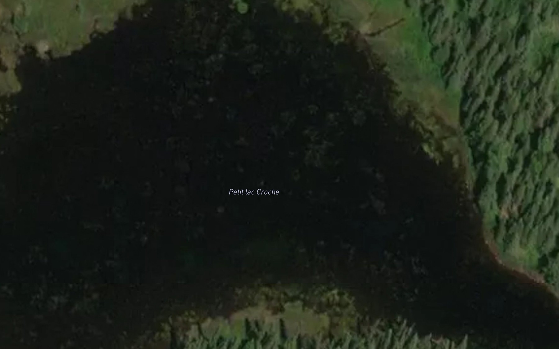 Satellite map of the Petit lac Croche