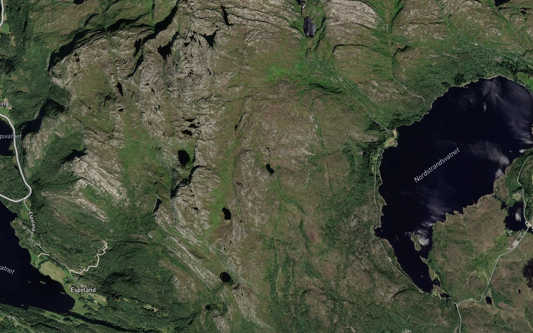 Satellite map of the Alheitjorna