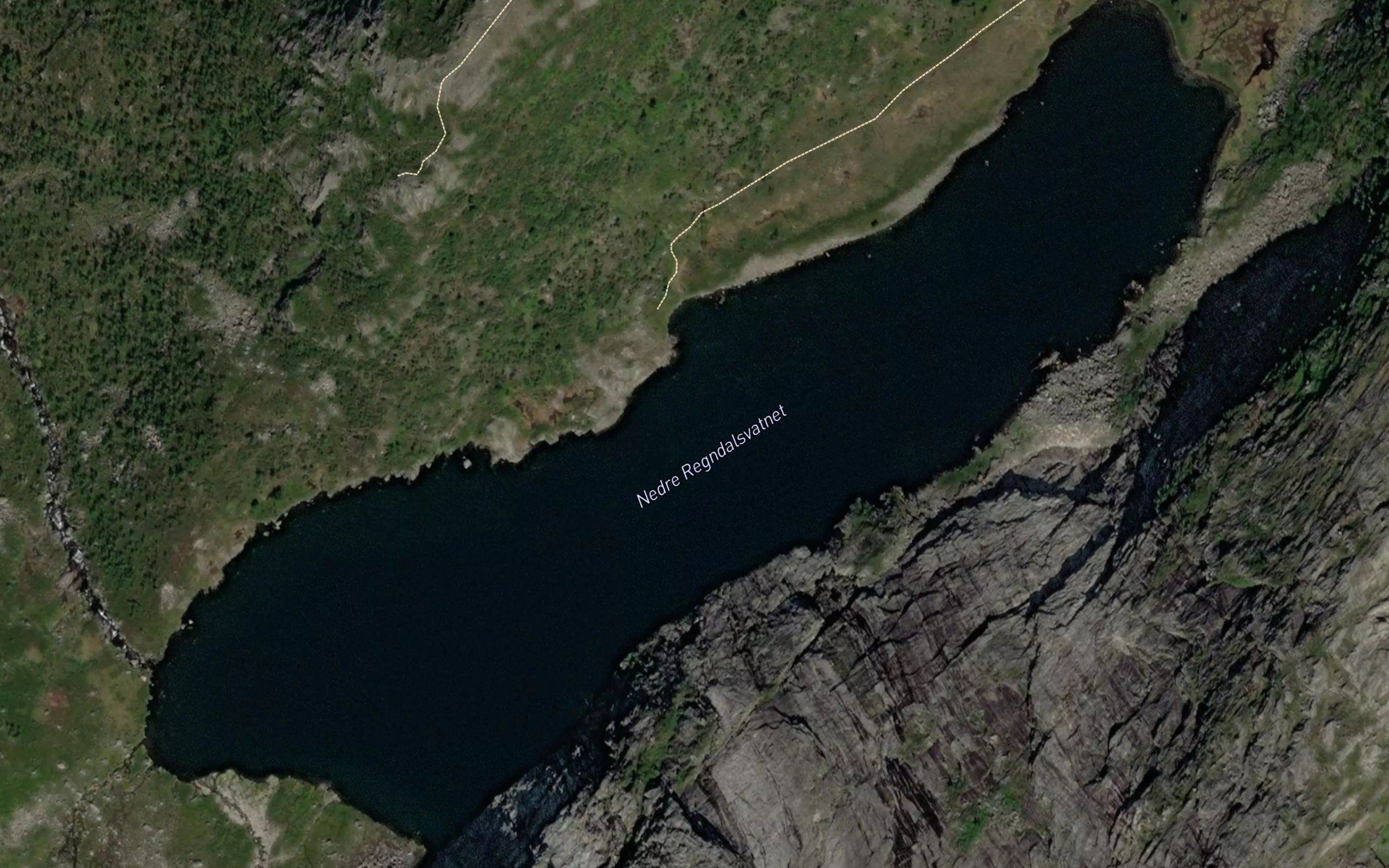 Regndalsvatnet,nedre