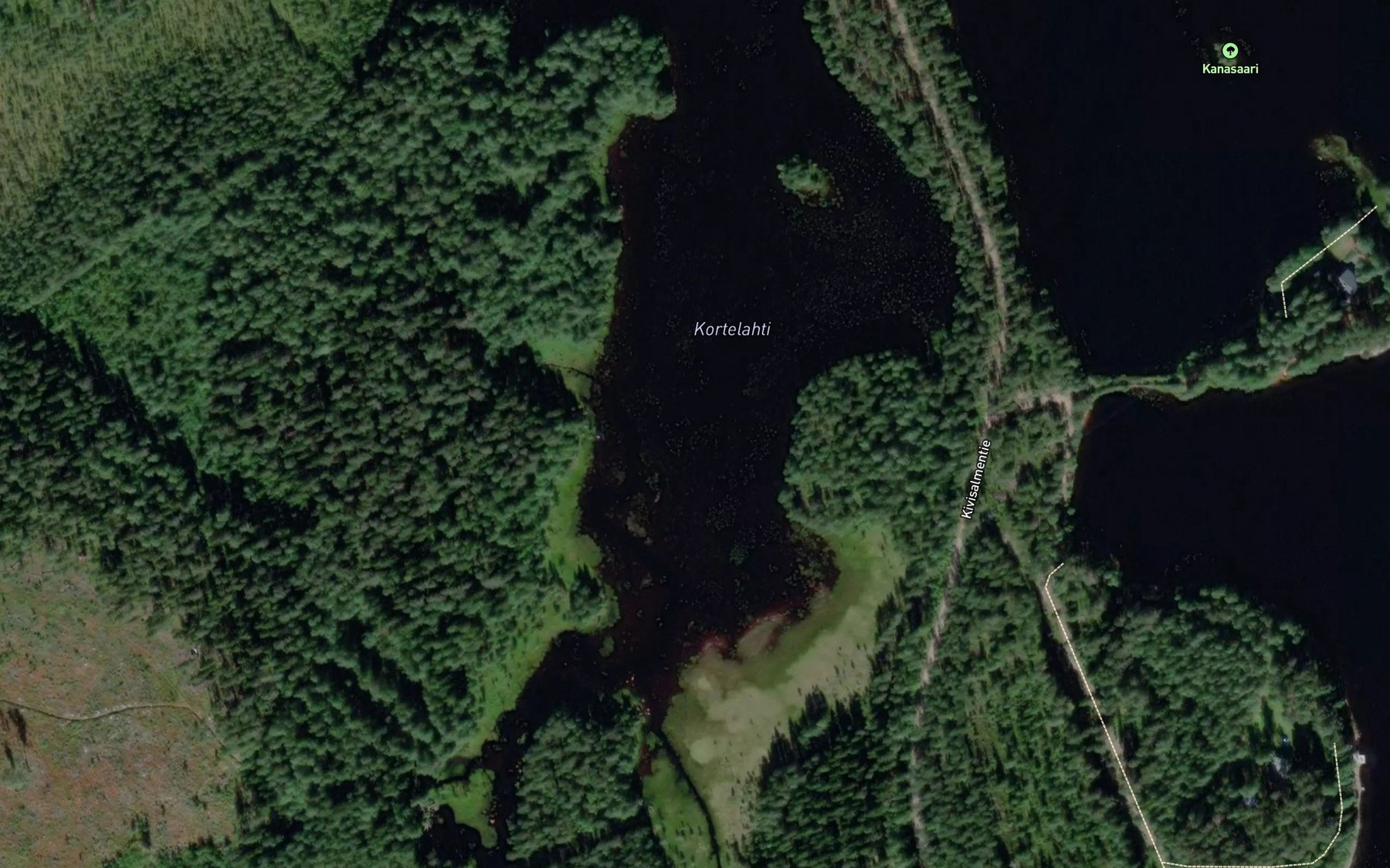 Satellite map of the Kortelahti
