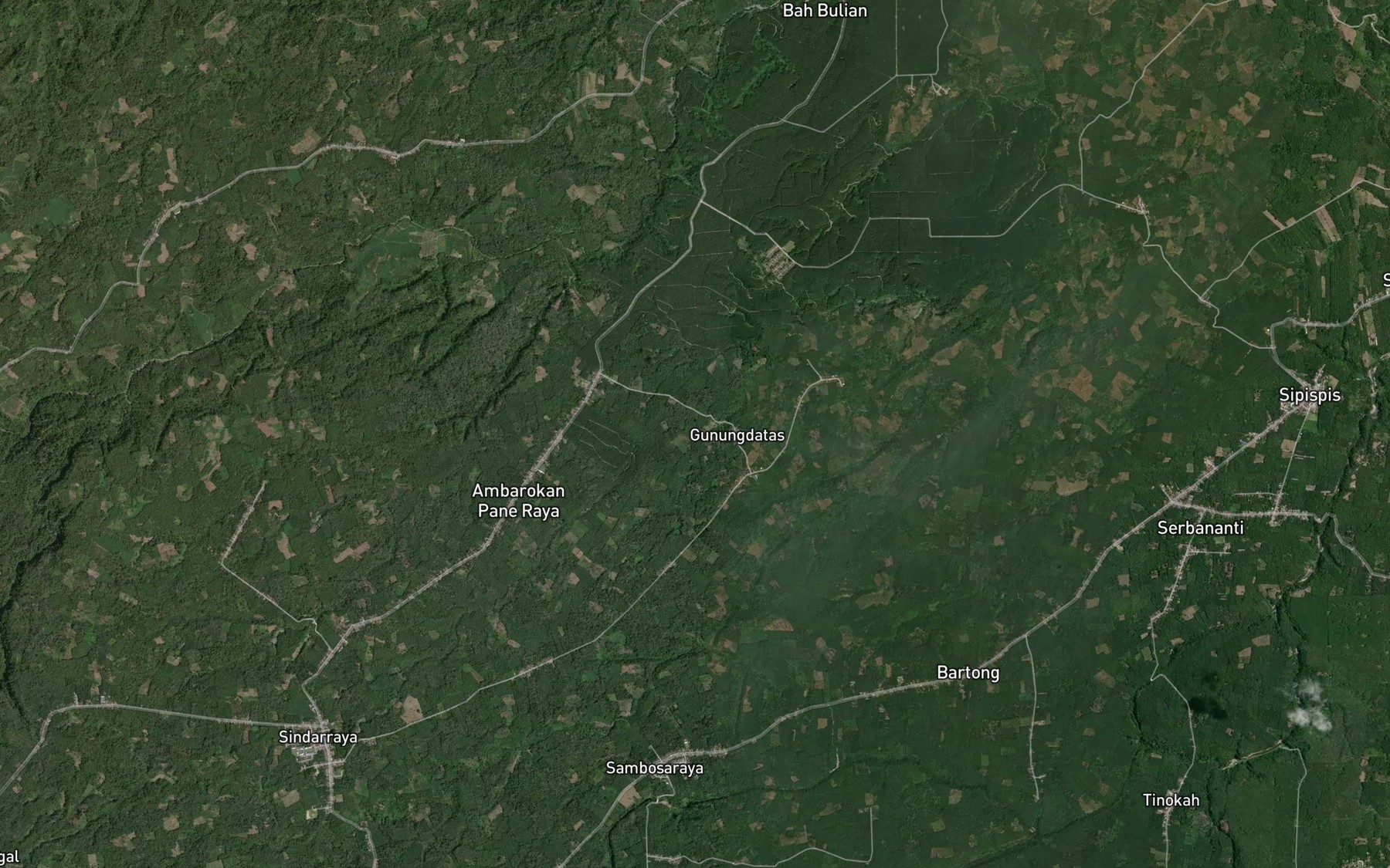 Satellite map of the Bah Bitoras