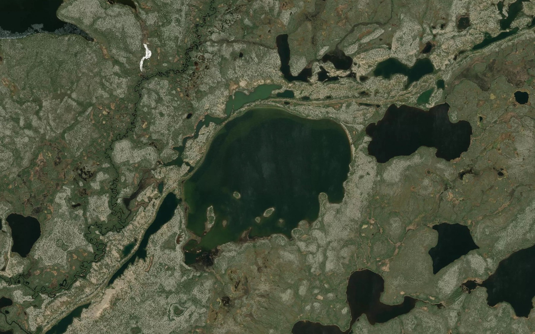 Satellite map of the Badams Lake