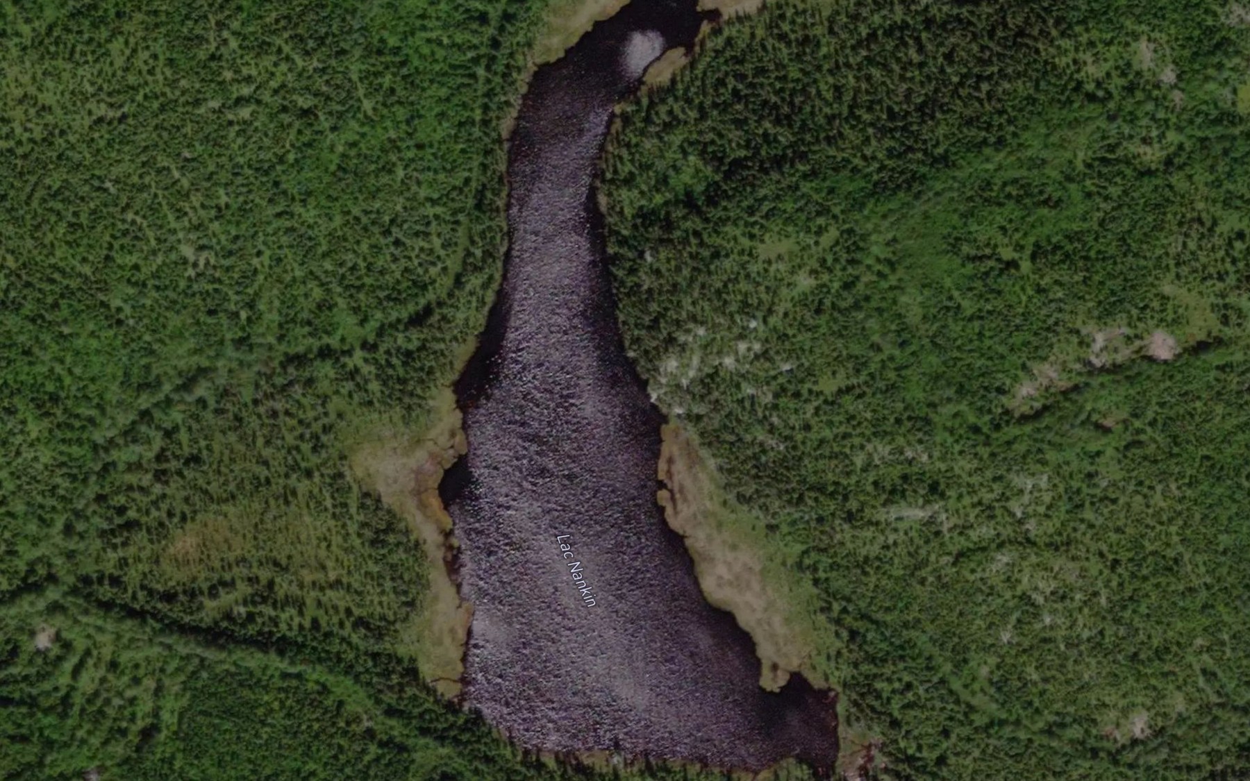 Satellite map of the Lac Nankin