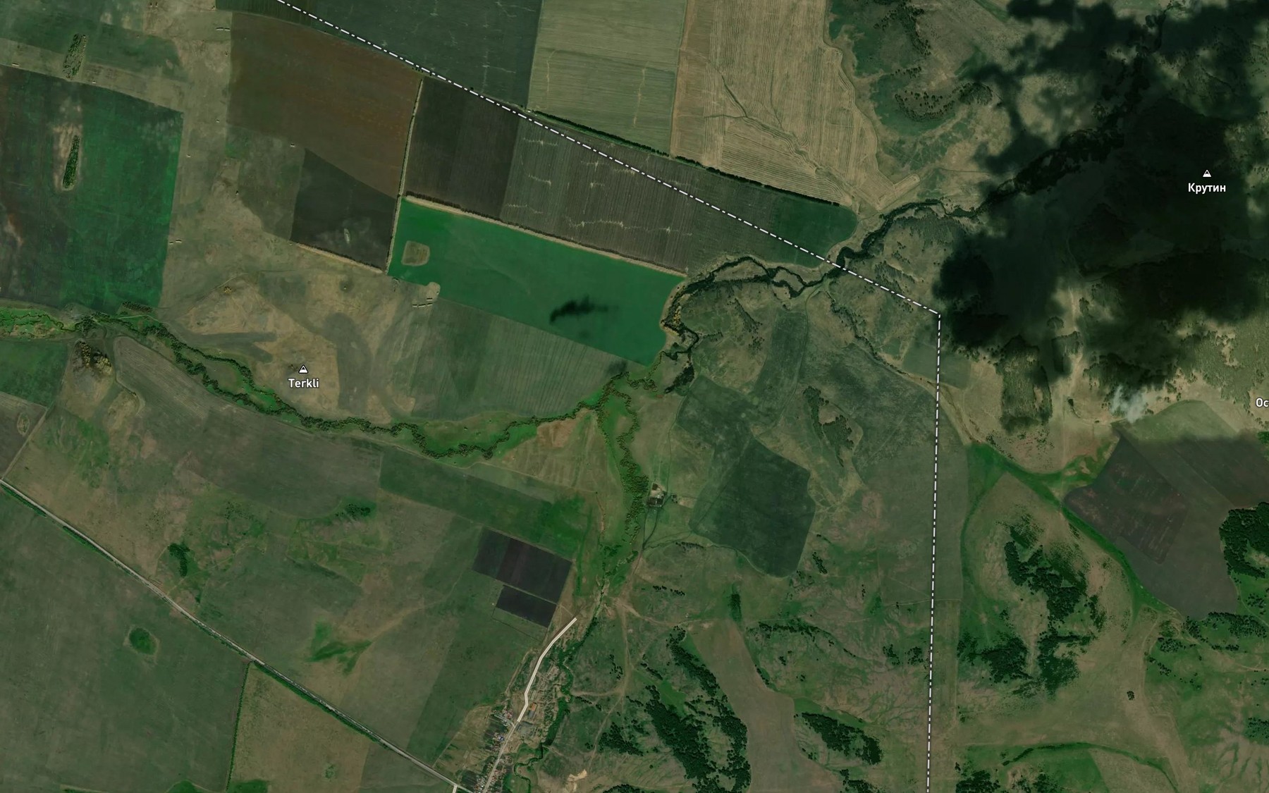 Satellite map of the Kyrudy