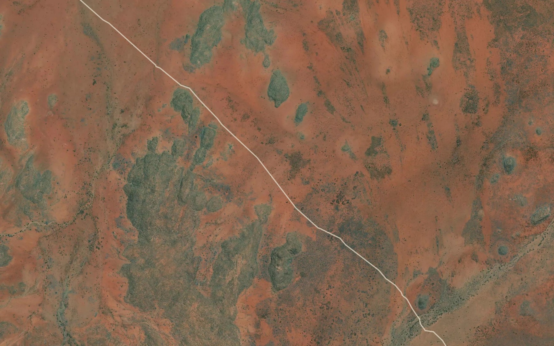 Satellite map of the Opparinna Creek