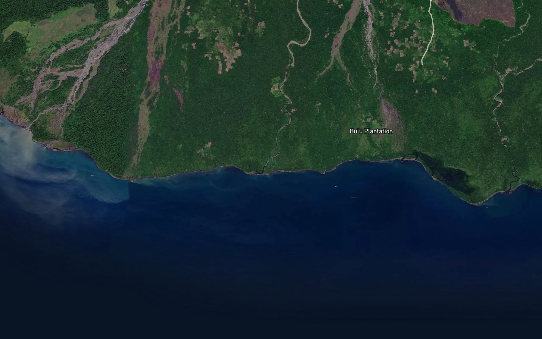 Satellite map of the Bumbom River