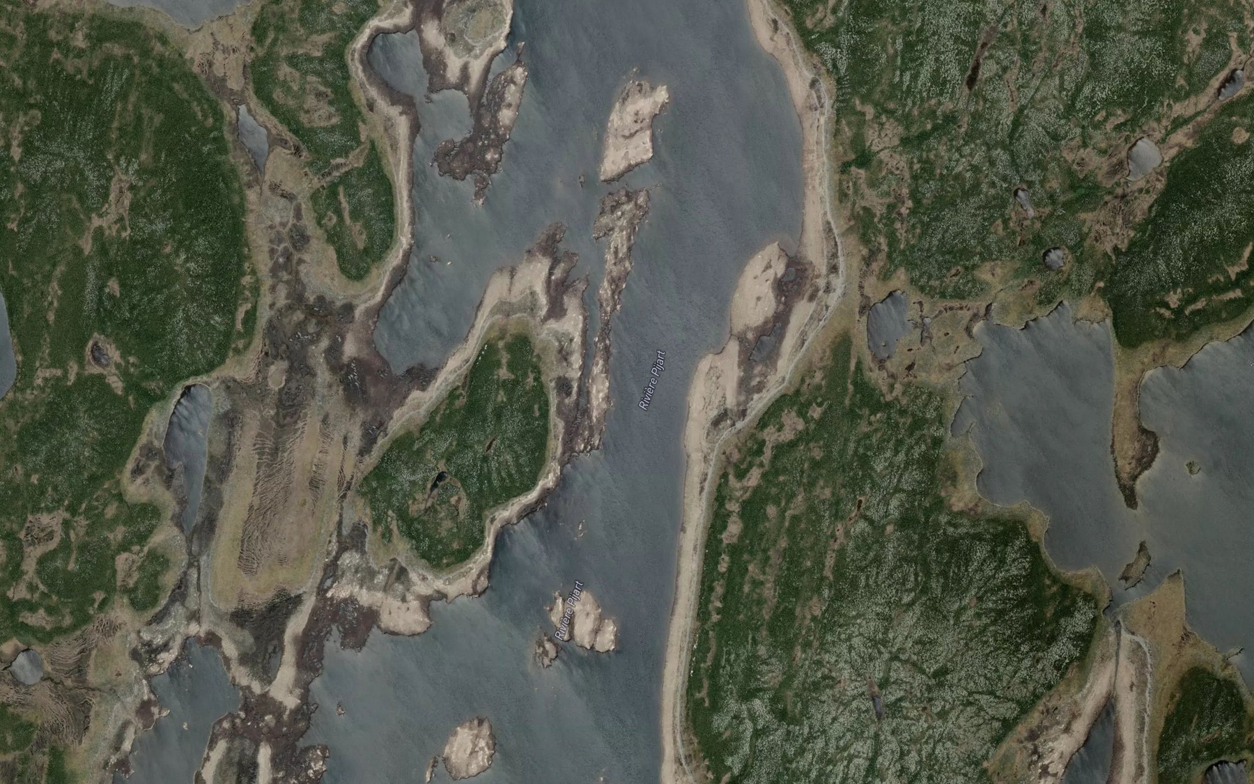 Satellite map of the Passe Laubat