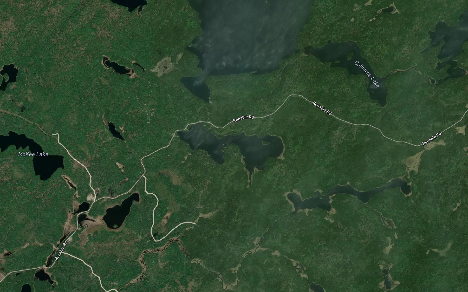 Satellite map of the Baltimore Lake
