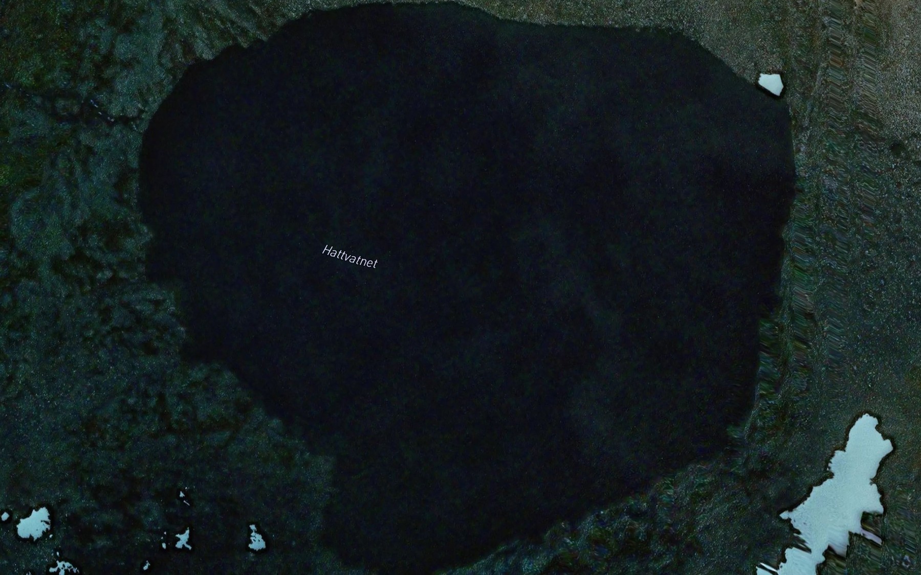 Satellite map of the Hattvatnet