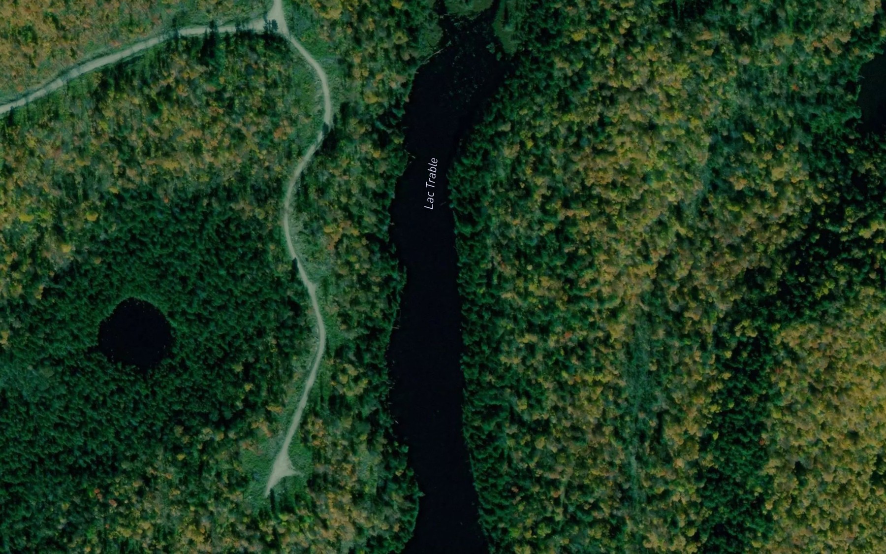 Satellite map of the Lac Trable