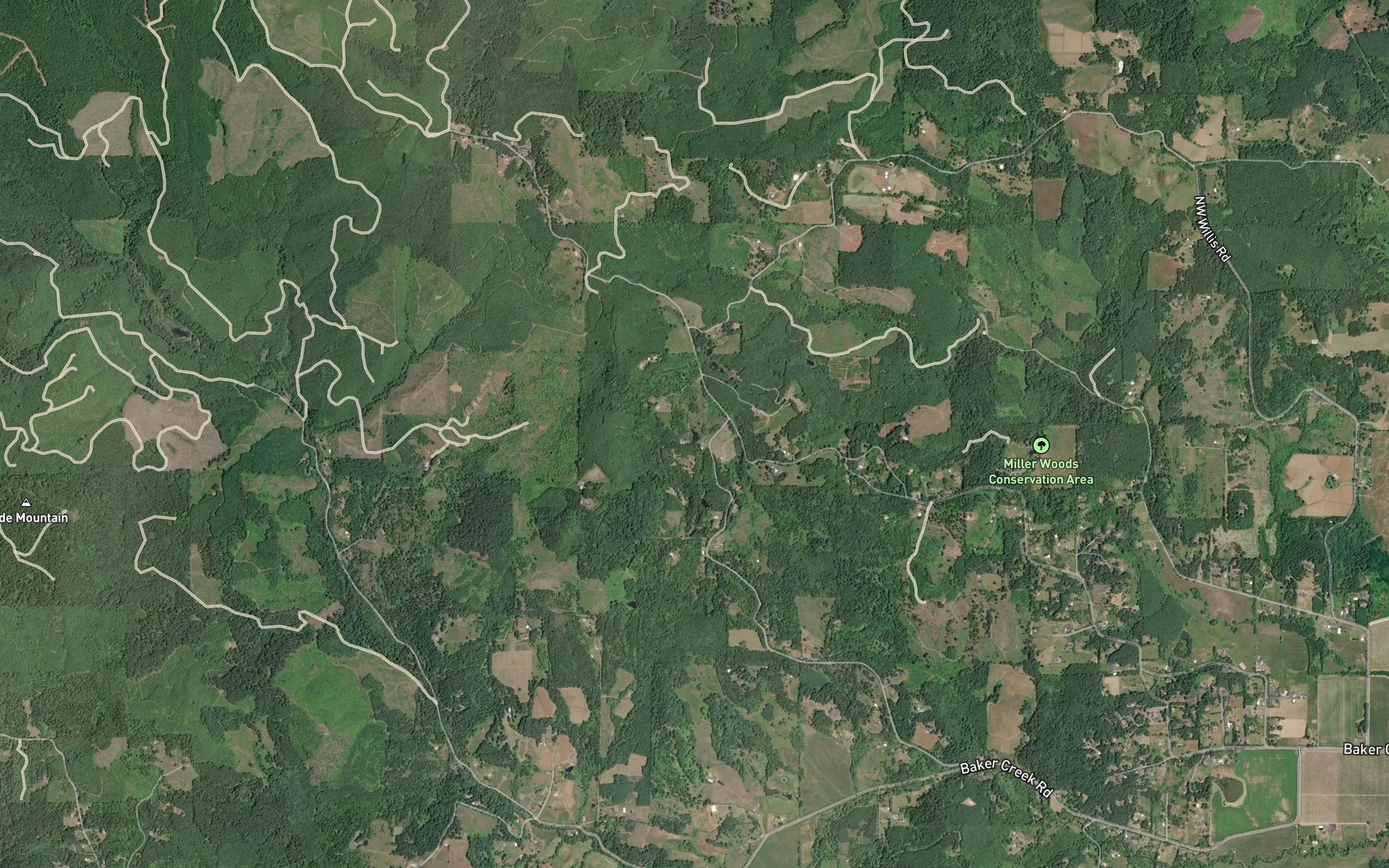 Satellite map of the Haven Hill Pond