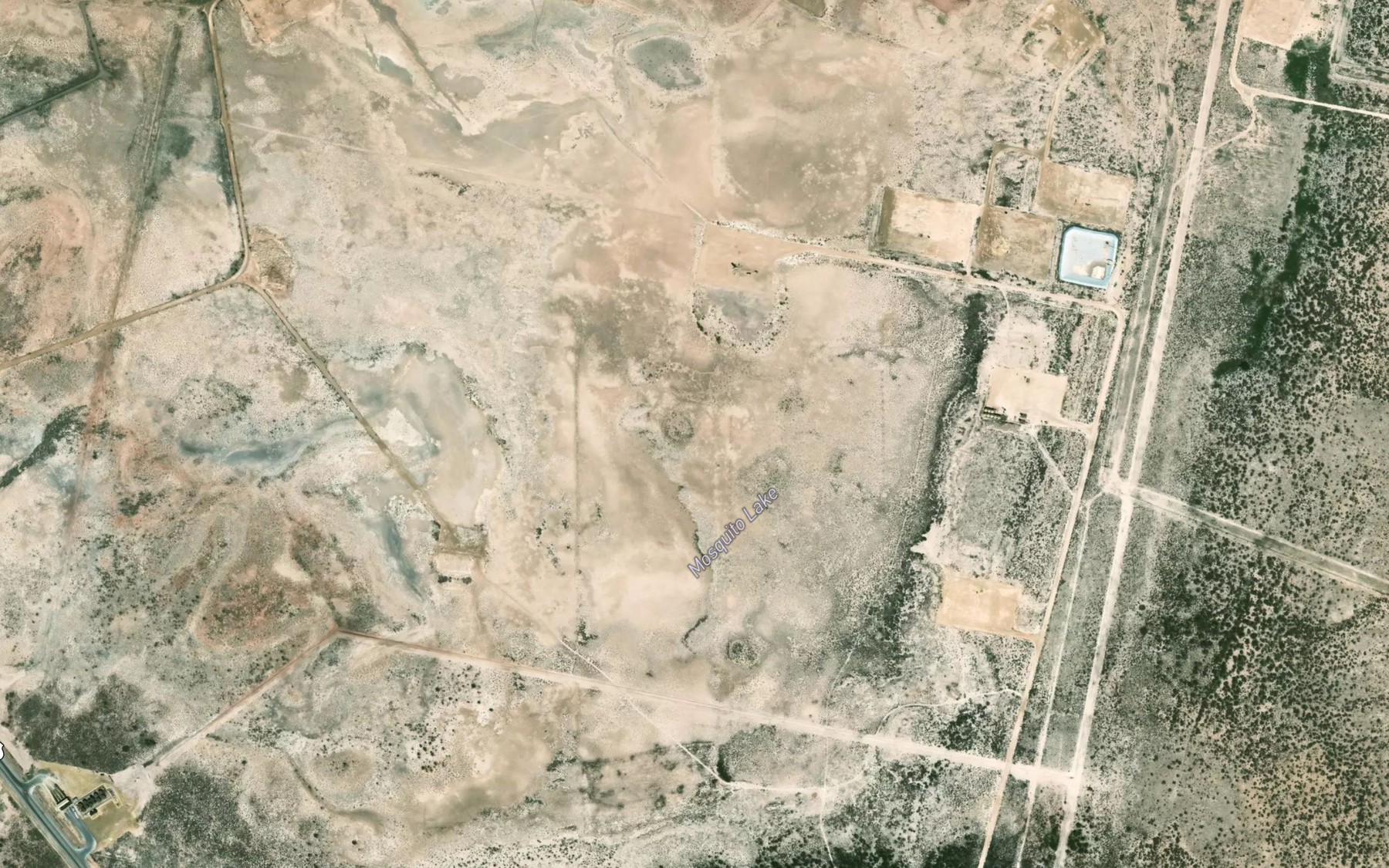 Satellite map of the Mosquito Lake