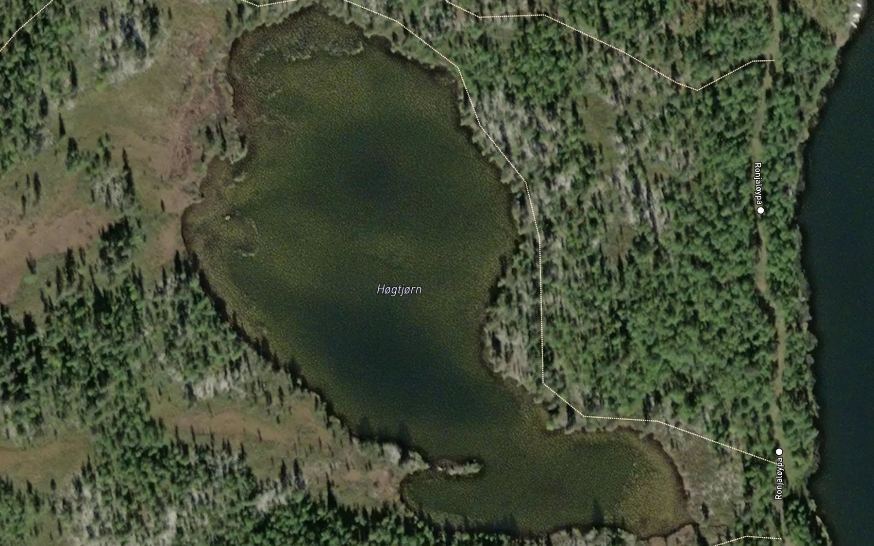 Satellite map of the Hogtjorn