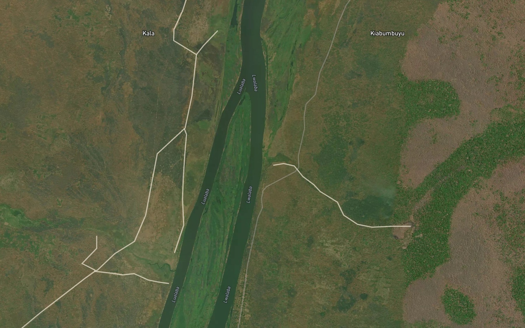 Satellite map of the Kitunga