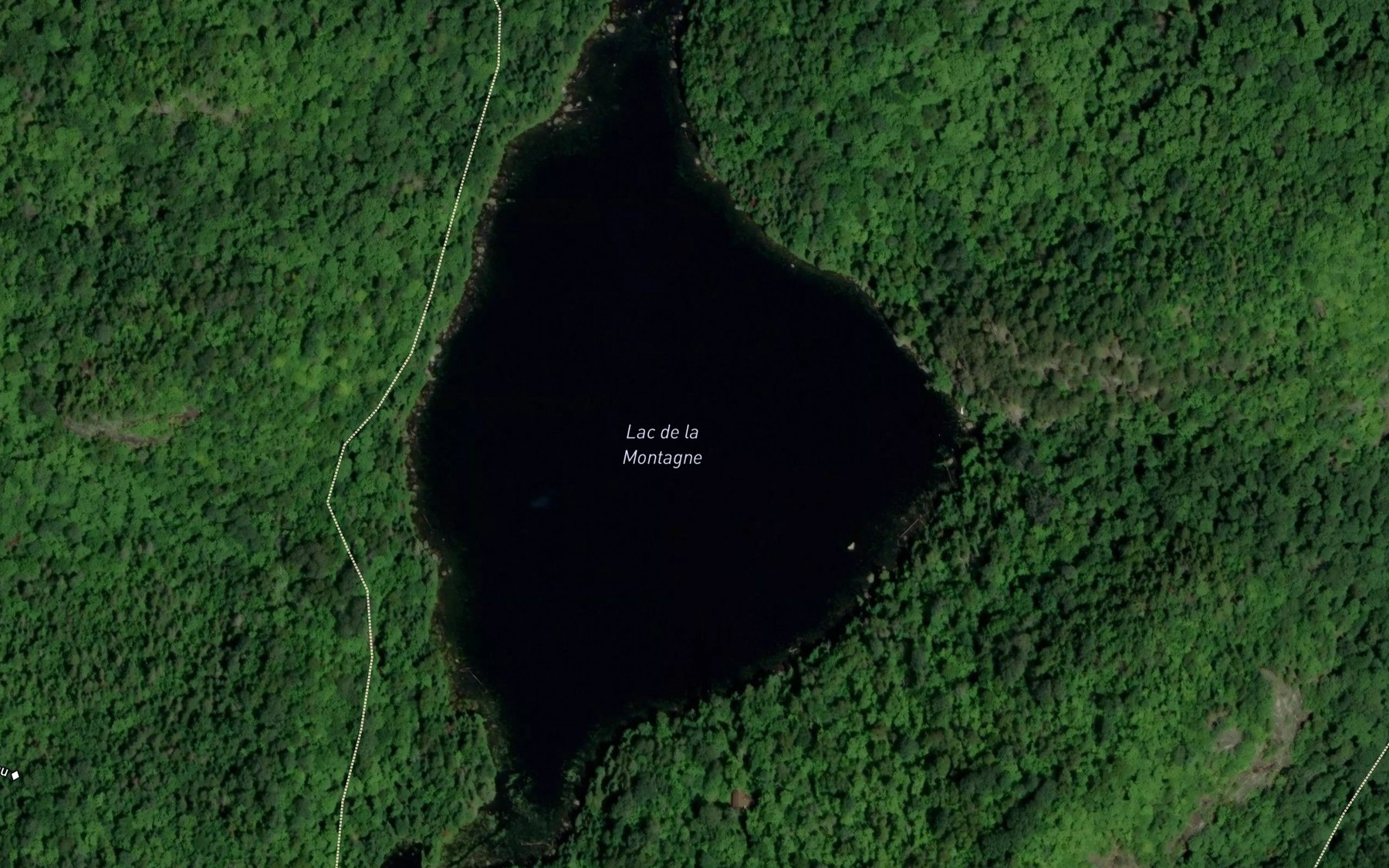 Satellite map of the Lac de la Montagne