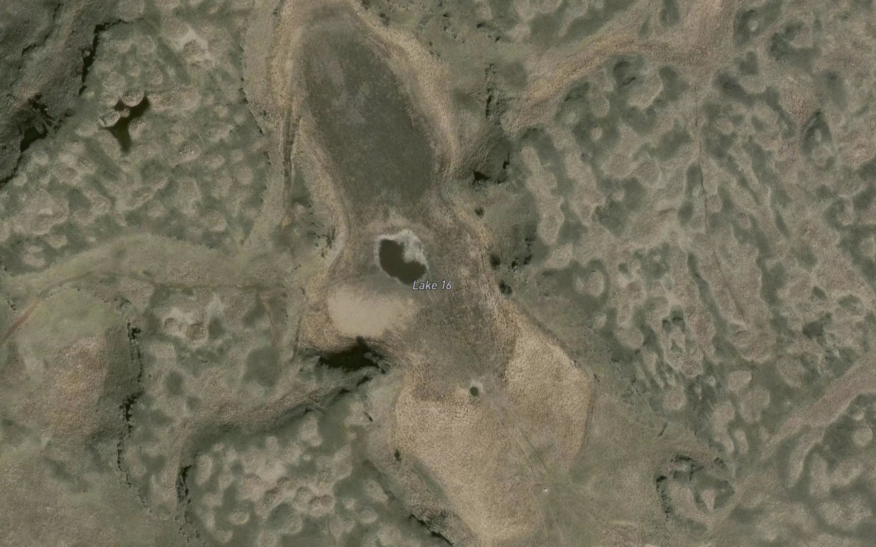 Satellite map of the Lake Sixteen