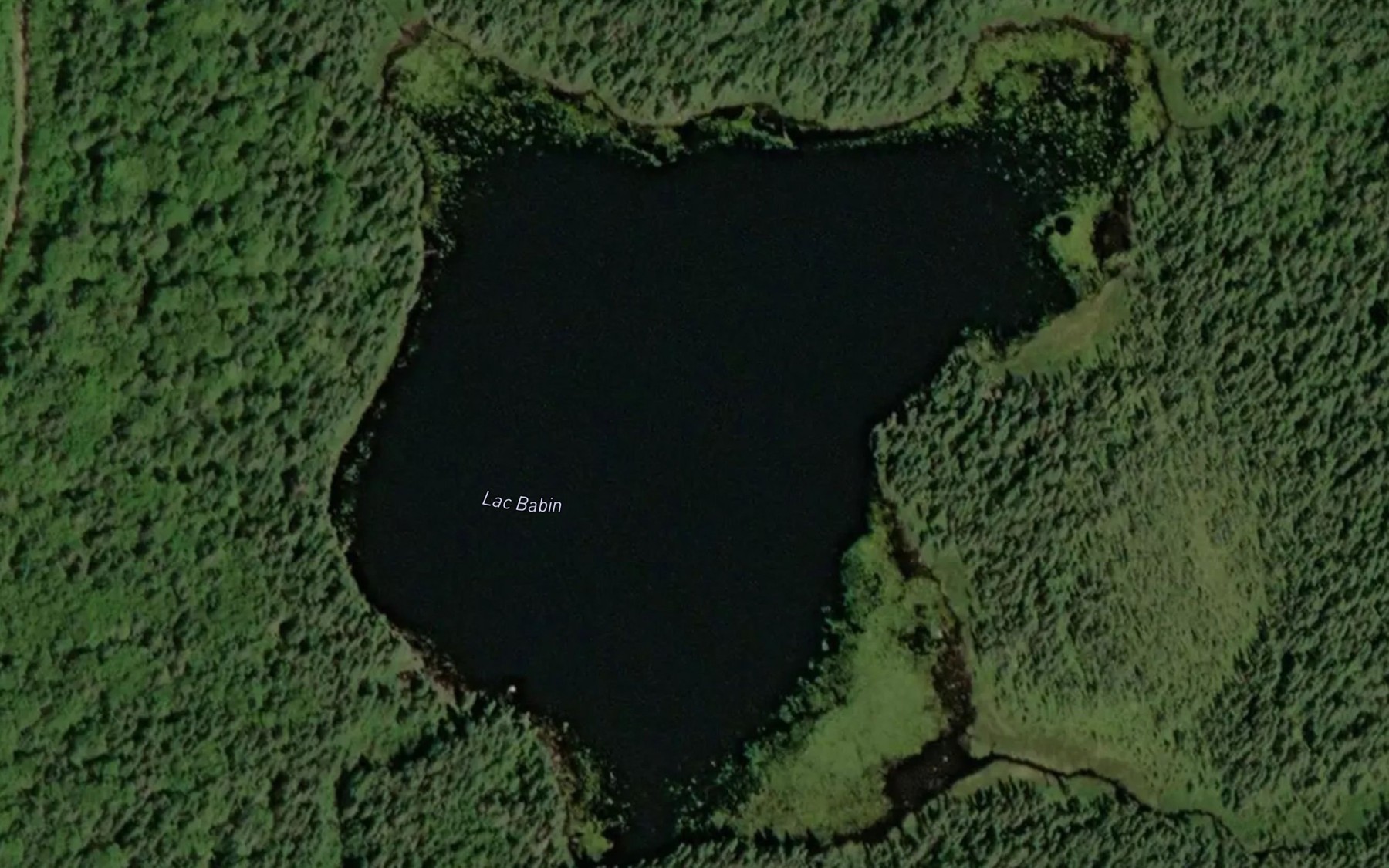 Satellite map of the Lac Babin