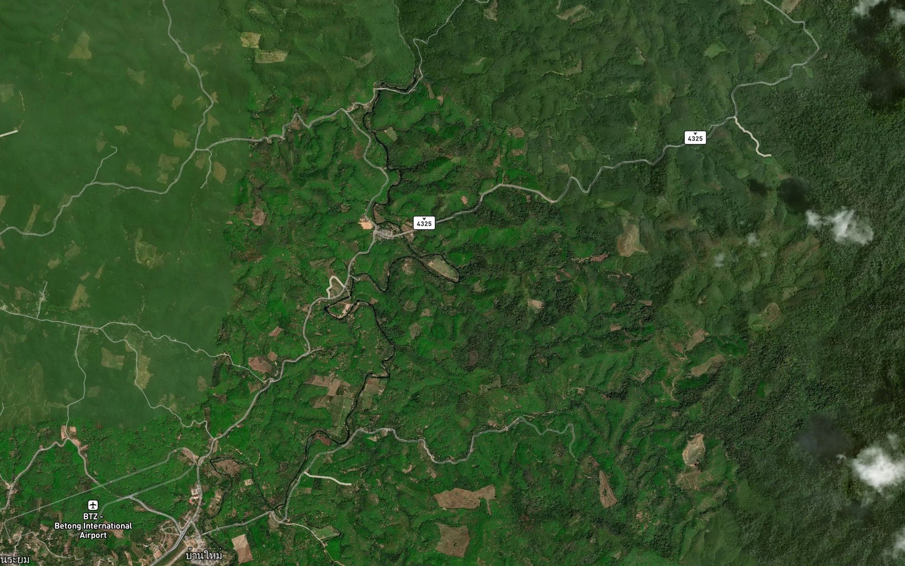 Satellite map of the Khlong Yue Lai