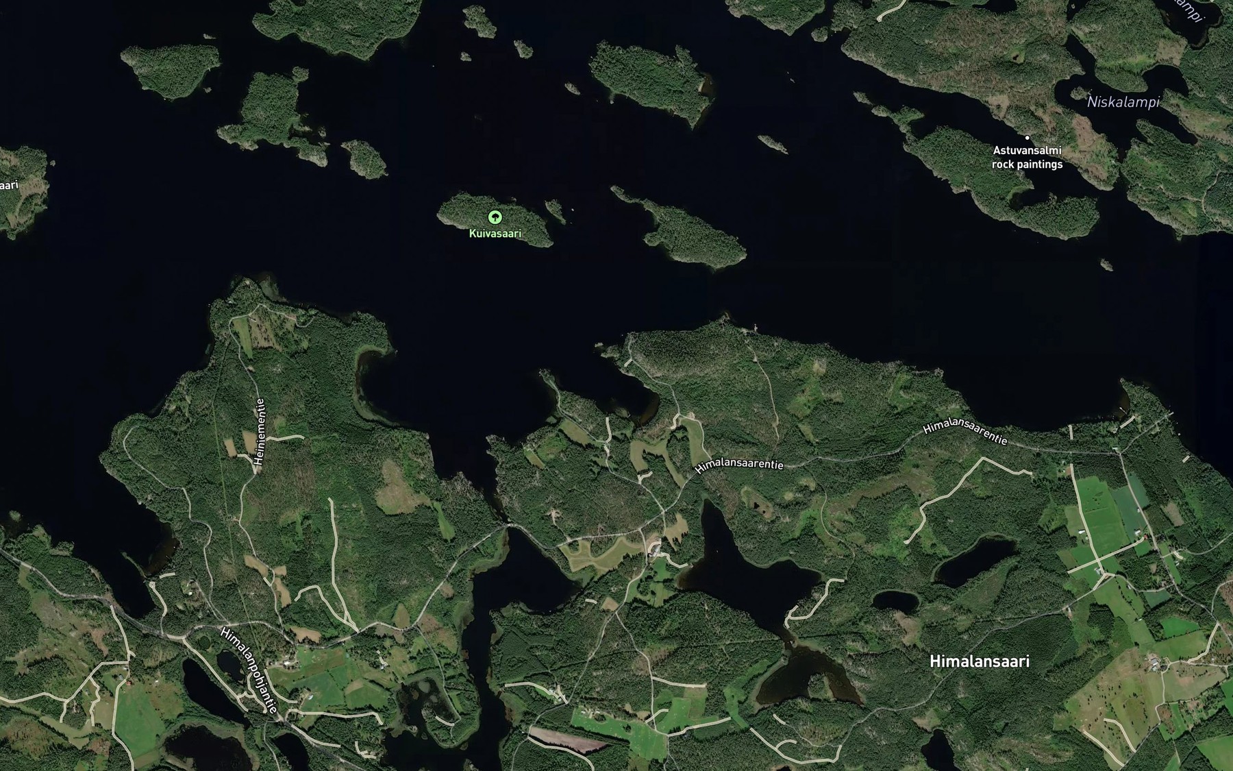 Satellite map of the Joensuunlahti