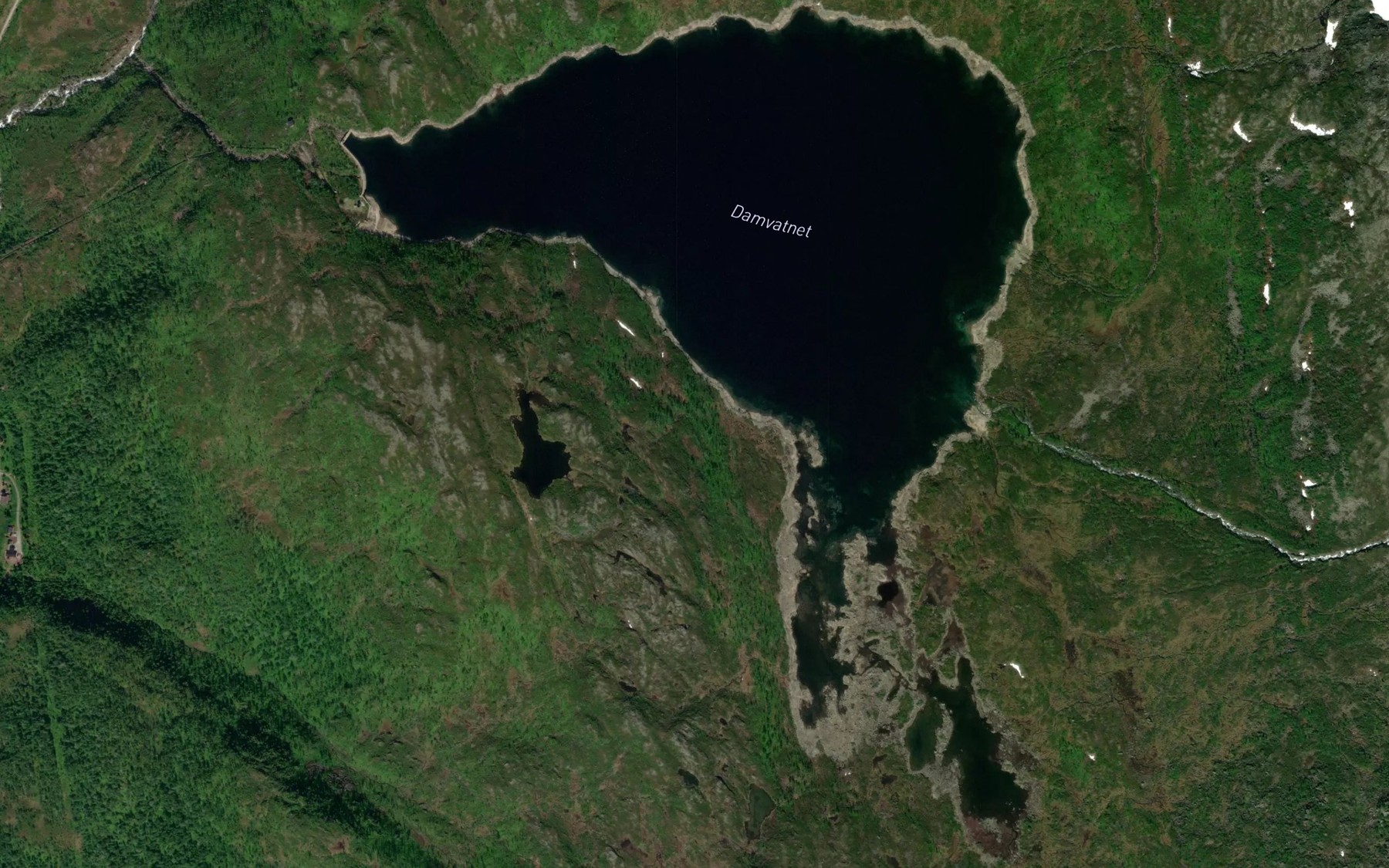 Satellite map of the Damvatnet