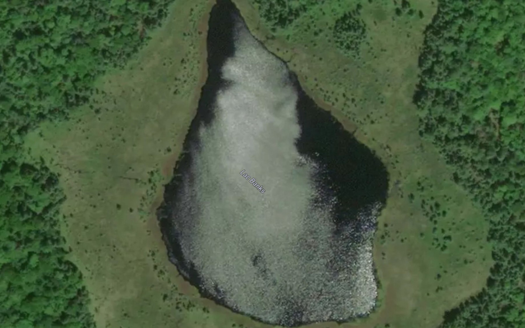 Satellite map of the Lac Banks