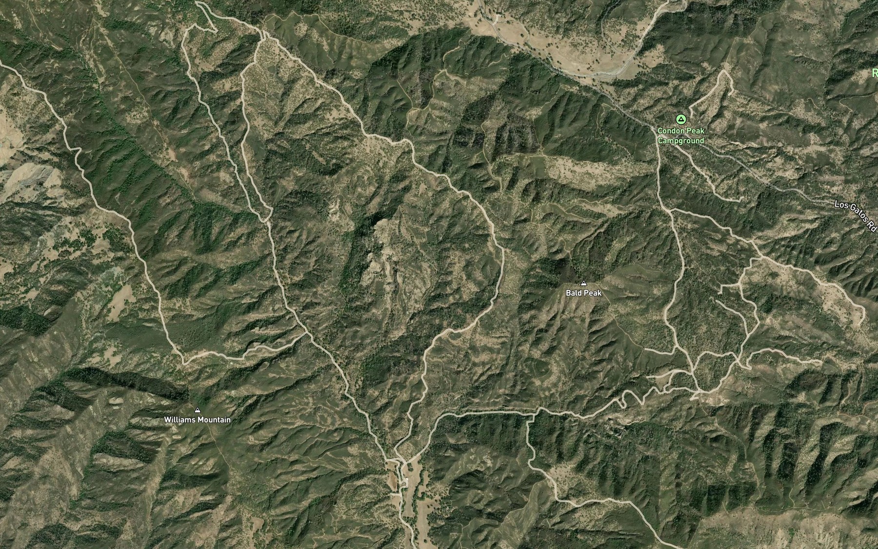 Satellite map of the Willow Spring
