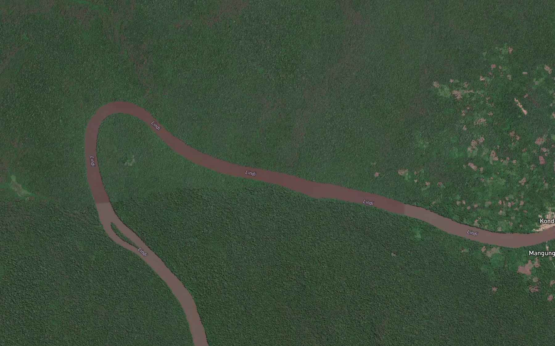 Satellite map of the Apaka
