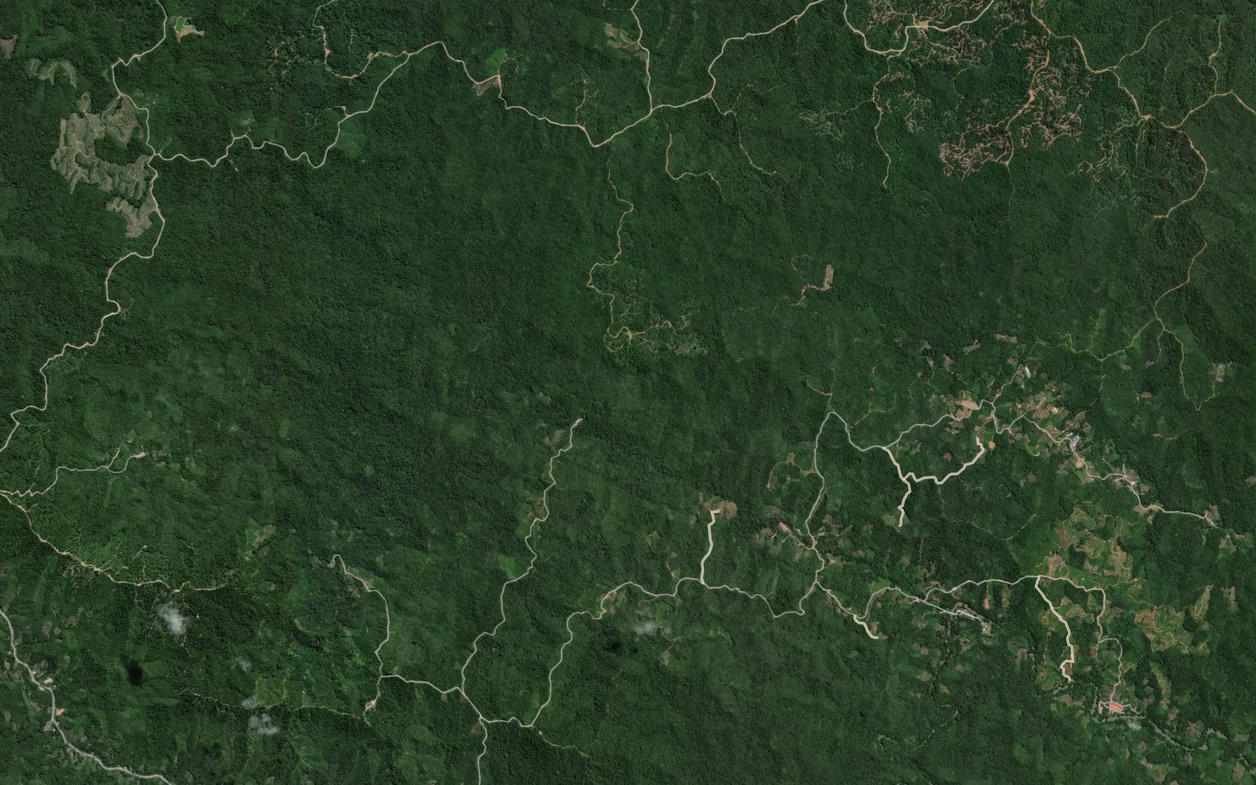Satellite map of the Sungai Kelampu