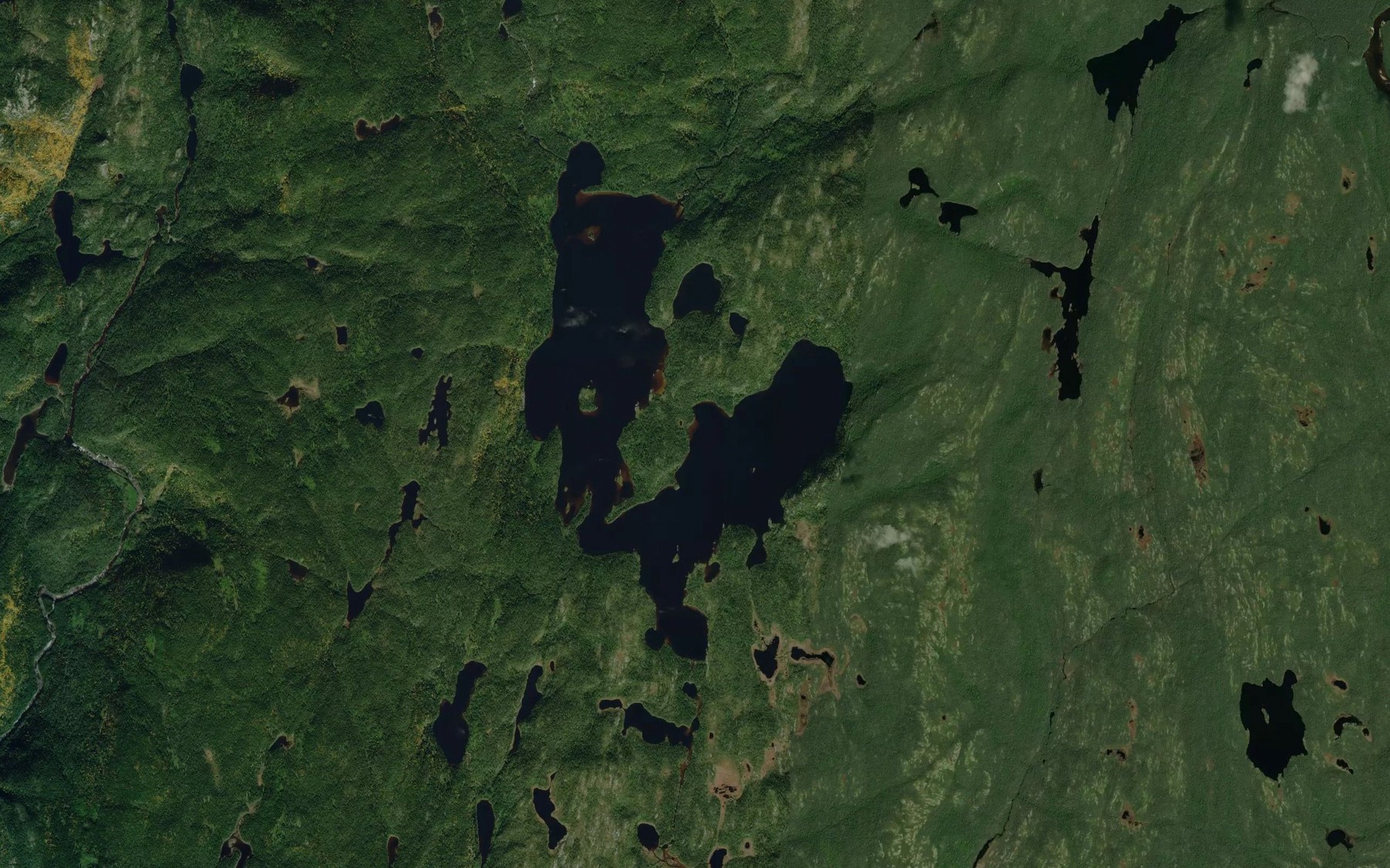 Satellite map of the Lac de la Source