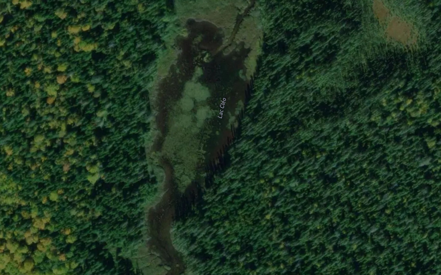 Satellite map of the Lac Cleo