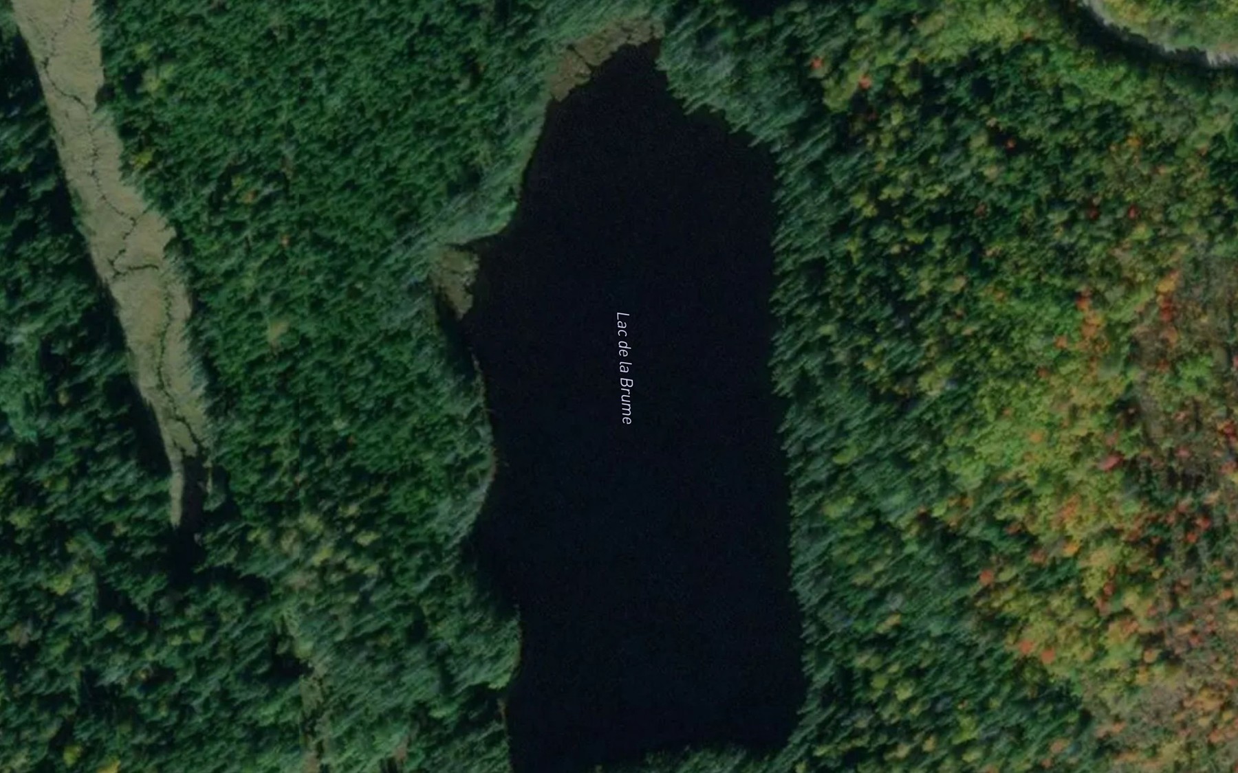 Satellite map of the Lac de la Brume