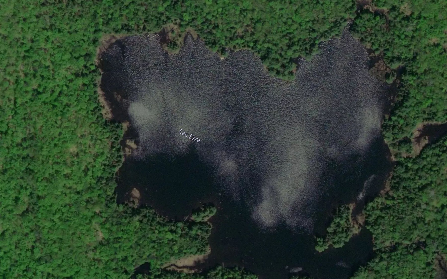 Satellite map of the Lac Ezra