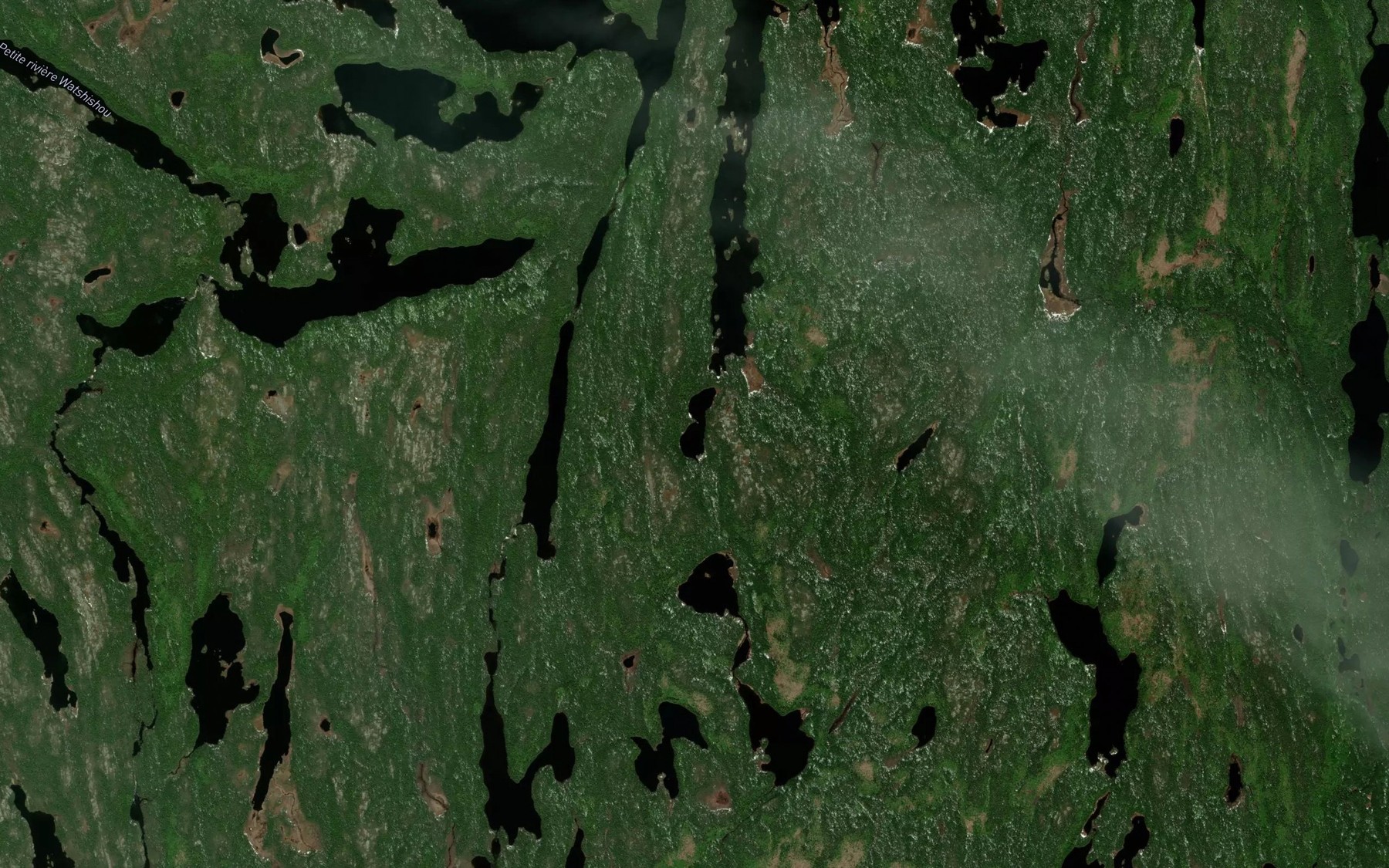 Satellite map of the Lac du Quartz Blanc