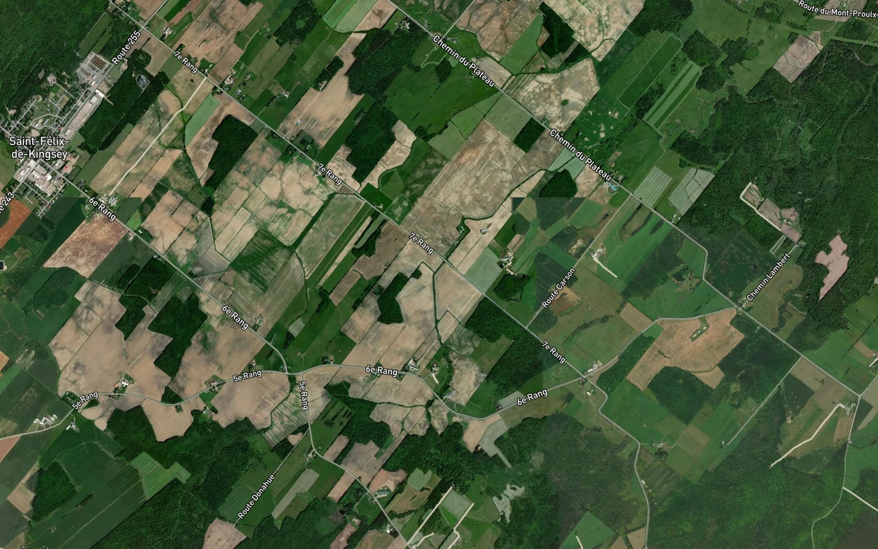 Satellite map of the Cours d'eau Brousseau