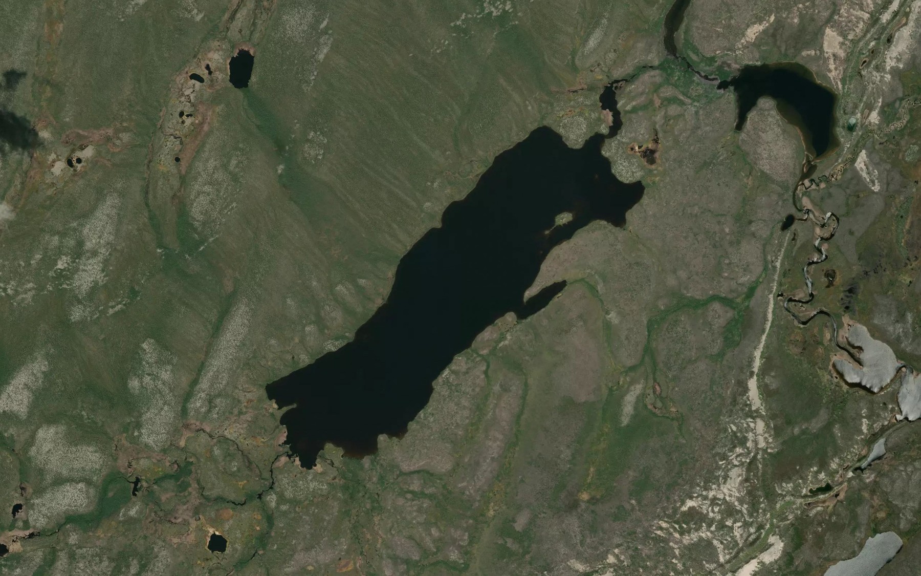 Satellite map of the Kopp Lake