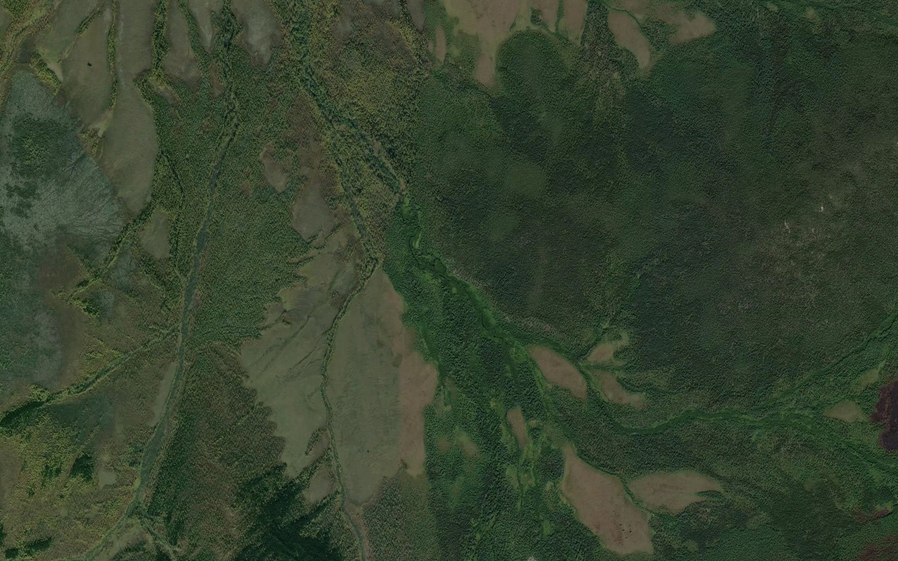 Satellite map of the Pravyy Avdu